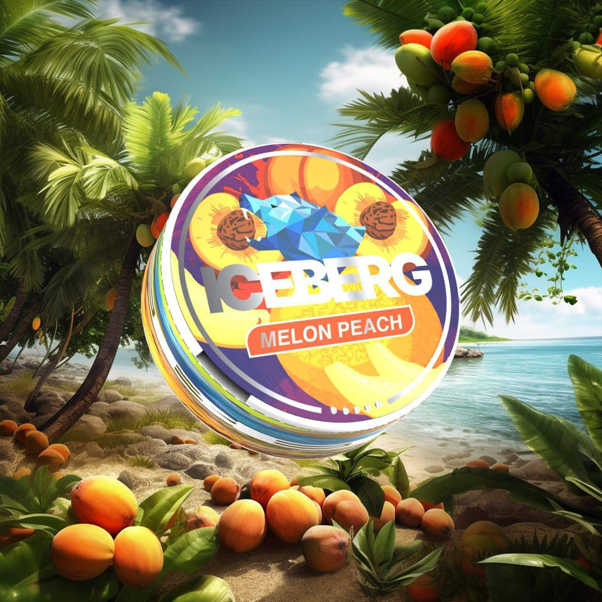 Melon Peach Nicotine Pouches By Iceberg