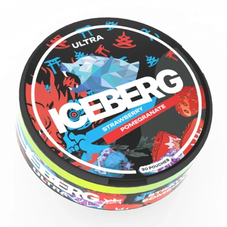 Strawberry Pomegranate XXL Nicotine Pouches By Iceberg