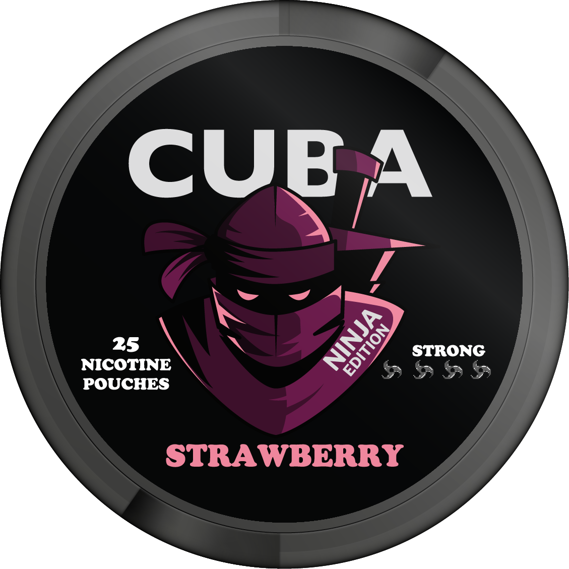 Ninja Strawberry Nicotine Pouches By Cuba
