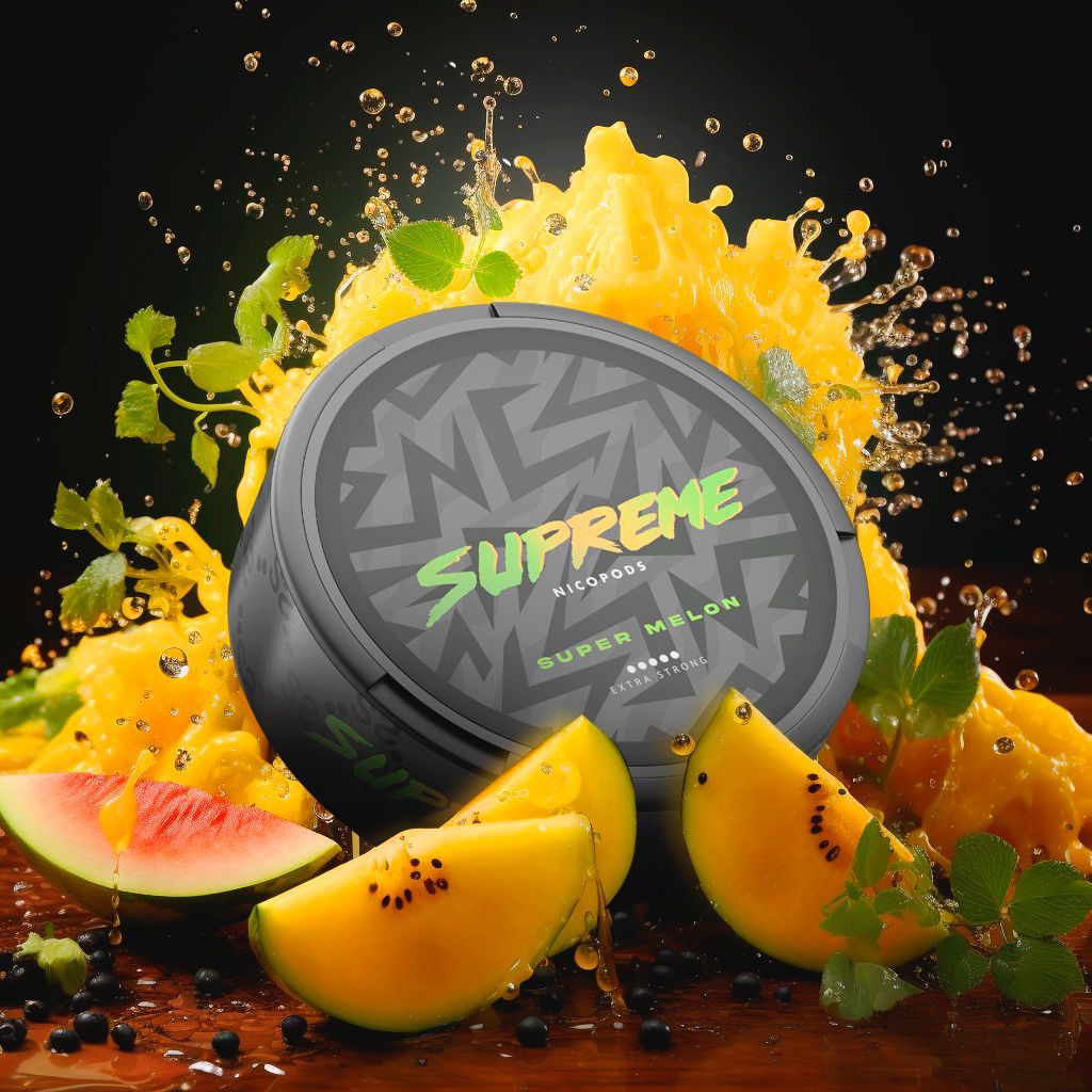 Super Melon Nicotine Pouches By Supreme Nicopods