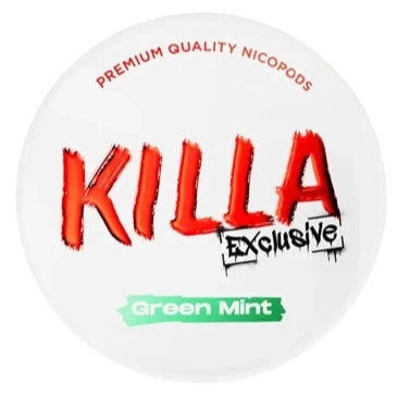 Green Mint Exclusive Nicotine Pouches By Killa