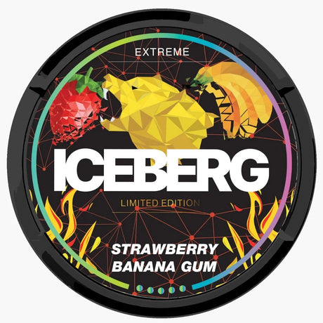 Iceberg Strawberry Banana Gum - 100Mg - Nico Plug